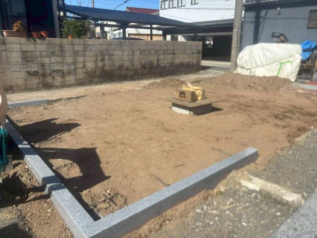 桑名市佛眼院　永代供養墓工事　㉓整地・転圧工事